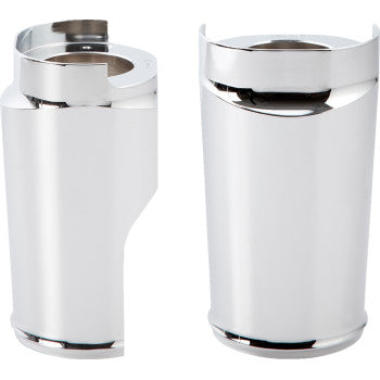 ARLEN NESS Fat Tire Fork Boot Cover - Chrome - Smooth - '99-'13 FLH/FLT