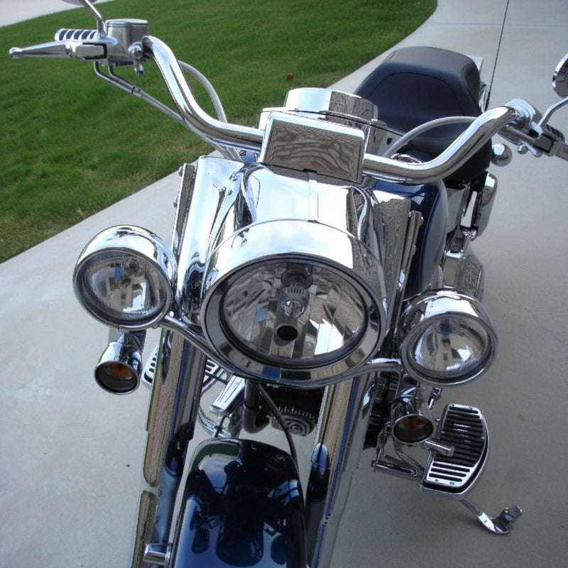 DRAG SPECIALTIES Nacelle Headlight Kit - Chrome - 7" - FLST '86-'17