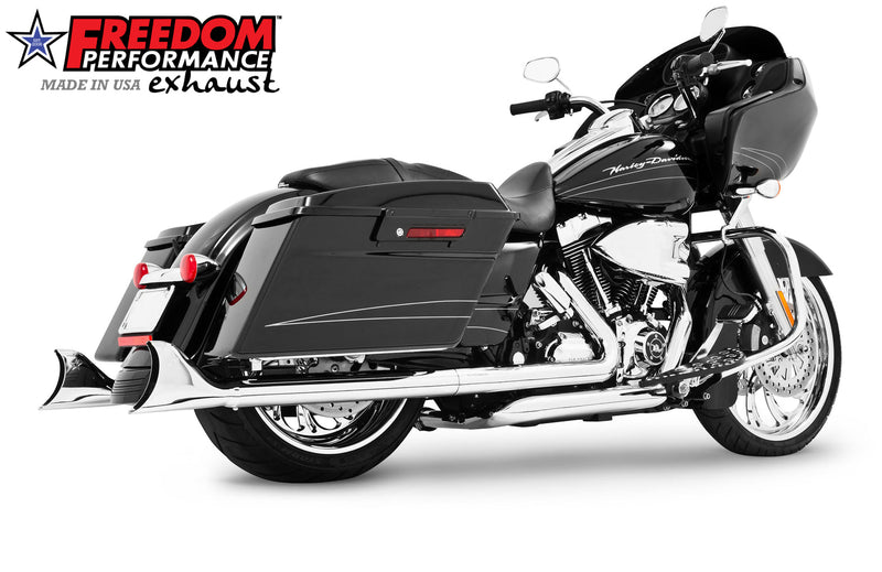 FREEDOM EXHAUST -  TOURING/TRIKE SHARKTAIL 2.5" SLIP-ONS *FITS 95-16 YEARS ONLY*