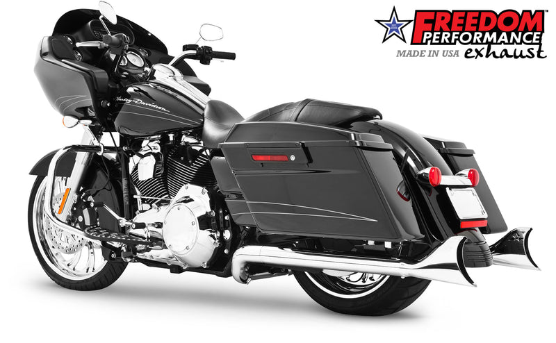 FREEDOM EXHAUST -  TOURING/TRIKE SHARKTAIL 2.5" SLIP-ONS *FITS 95-16 YEARS ONLY*