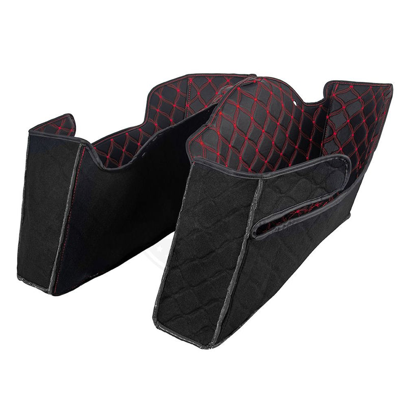 Advanblack Custom Stitching Liner Kit Fit for '93-'13 OEM Factory Stock Saddlebags Bottoms
