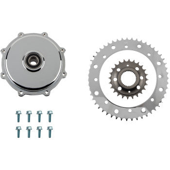 DRAG SPECIALTIES Conversion Sprocket Kit - Chrome - M8 Touring/Trike '17-'24