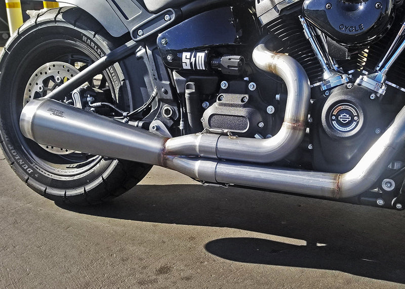 Burns Stainless NhB Exhaust for M8 Softails