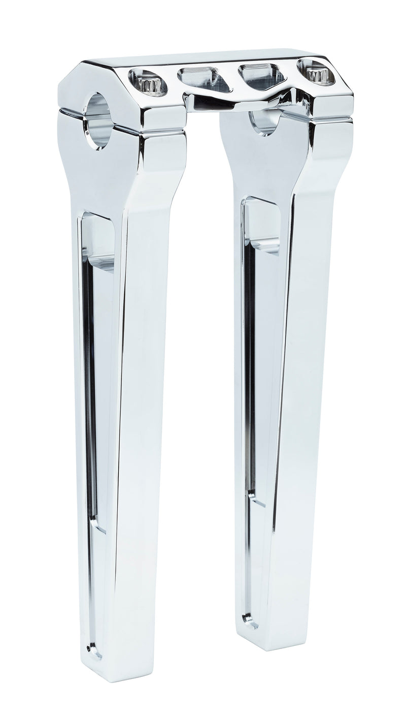 LA CHOPPERS PERFORMANCE RISERS - STRAIGHT (CHROME) - 1.25" Clamping