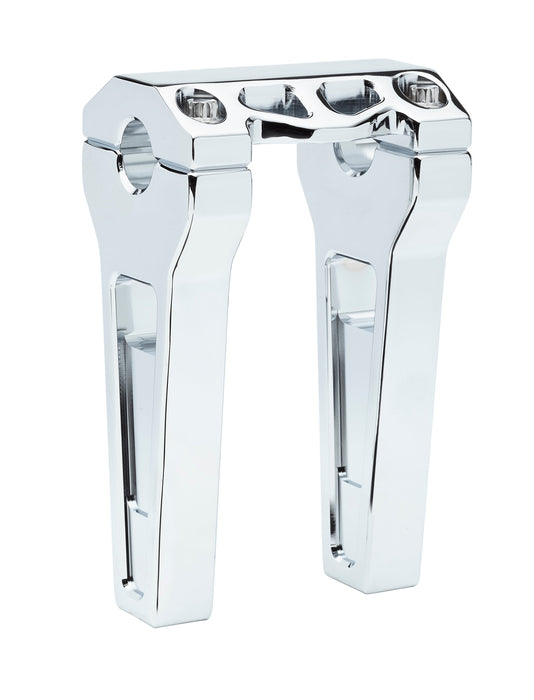 LA CHOPPERS PERFORMANCE RISERS - STRAIGHT (CHROME) - 1" Clamping