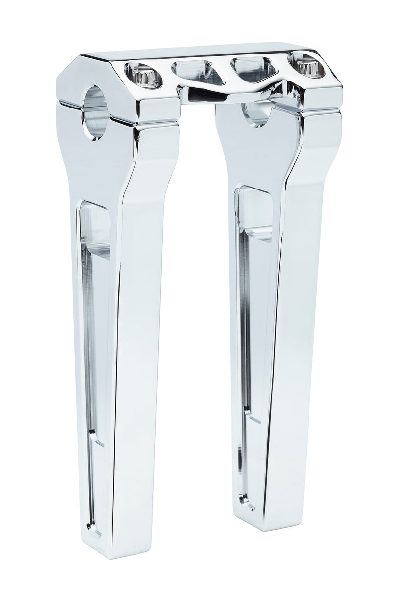 LA CHOPPERS PERFORMANCE RISERS - STRAIGHT (CHROME) - 1" Clamping