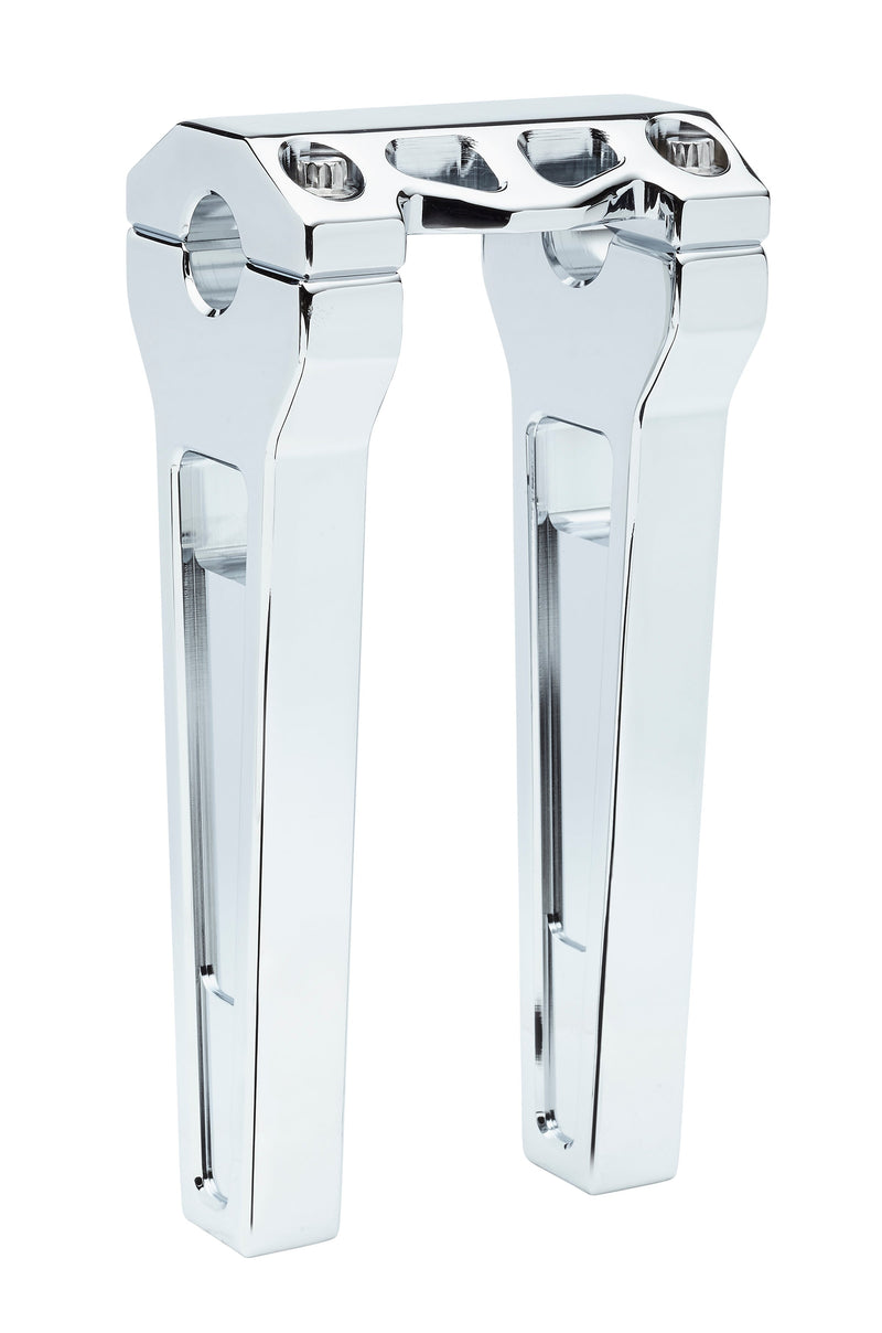 LA CHOPPERS PERFORMANCE RISERS - STRAIGHT (CHROME) - 1.25" Clamping