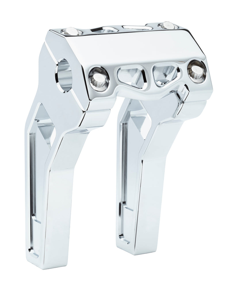 LA CHOPPERS PERFORMANCE RISERS - PULL BACK (CHROME) - 1" Clamping