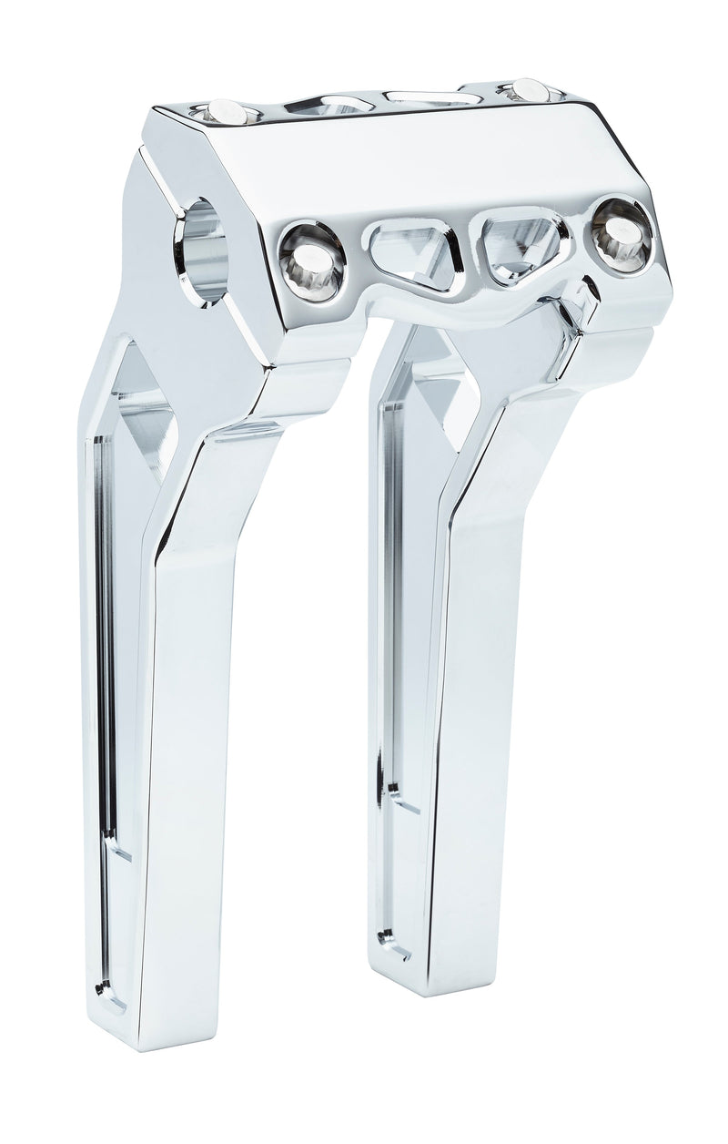LA CHOPPERS PERFORMANCE RISERS - PULL BACK (CHROME) - 1" Clamping