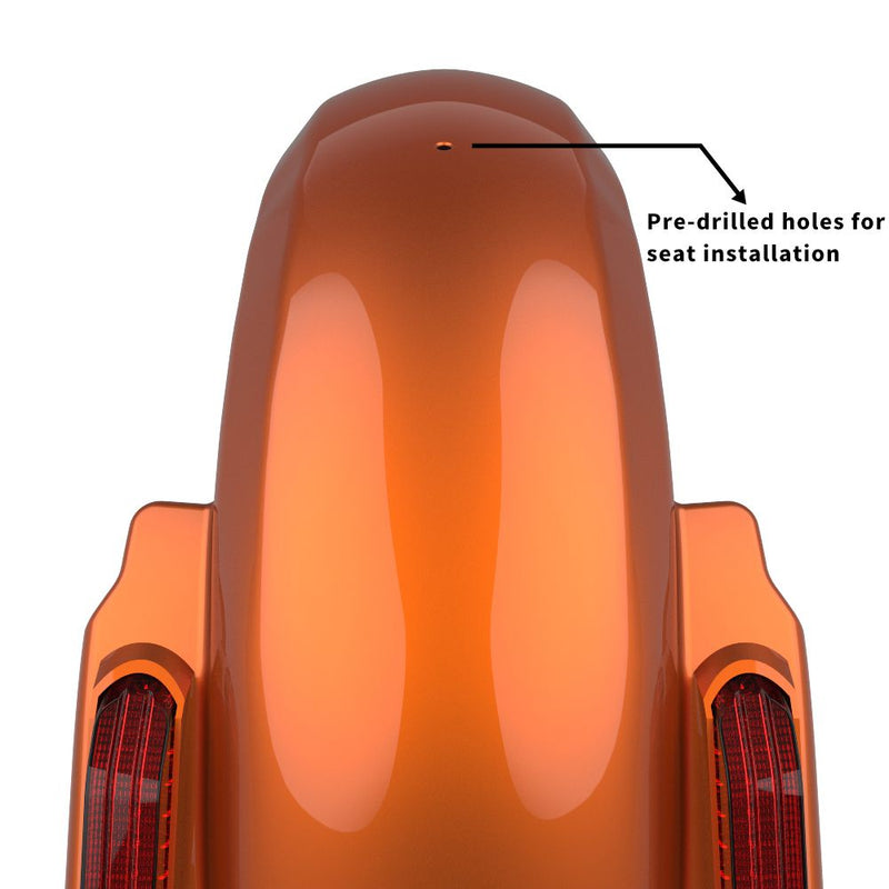 Advanblack Dominator Stretched Rear Fender For 2014-2023 Harley Davidson Touring