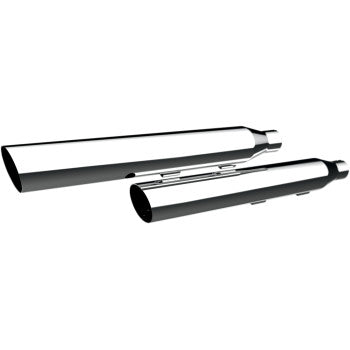 KHROME WERKS 3" HP-Plus® Slip-On Mufflers - Slanted Tip - Chrome - FL / FX '07-'17