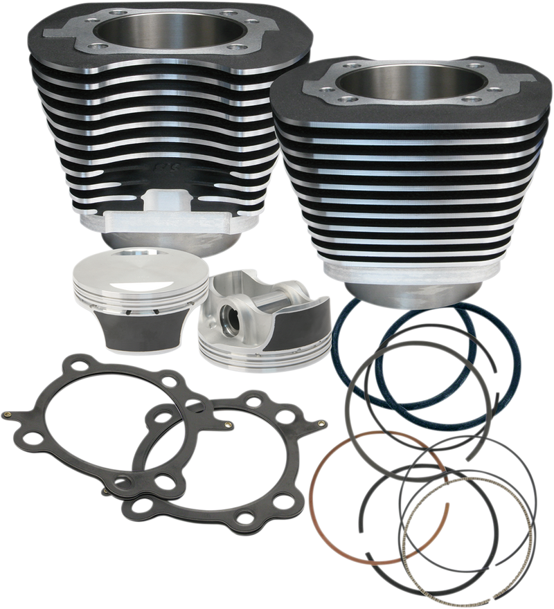 S&S CYCLE 106" Big Bore Cylinder Kit - Twin Cam - Black