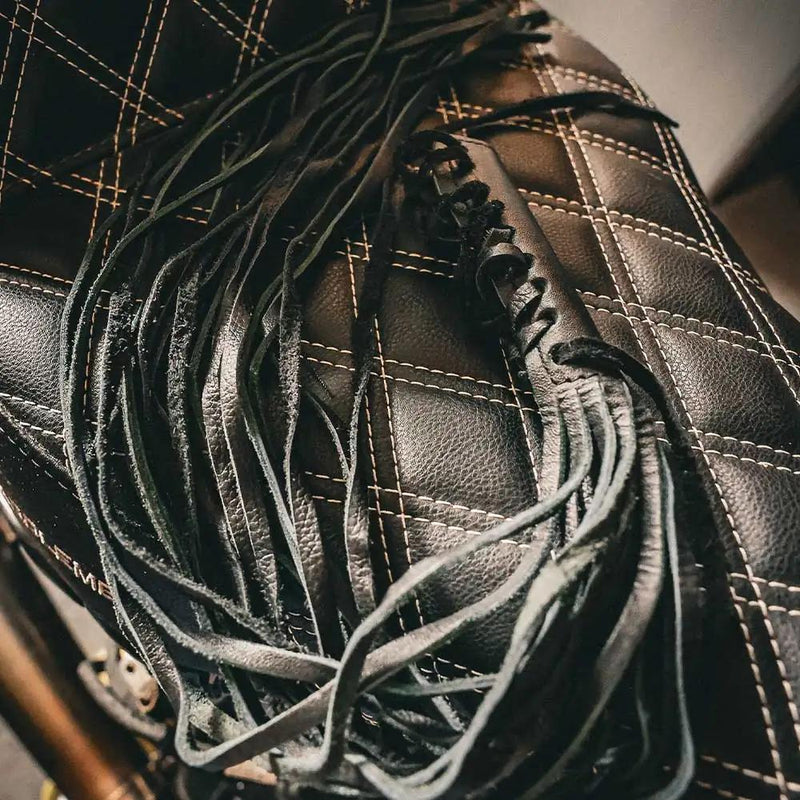 Black Leather Lever Covers