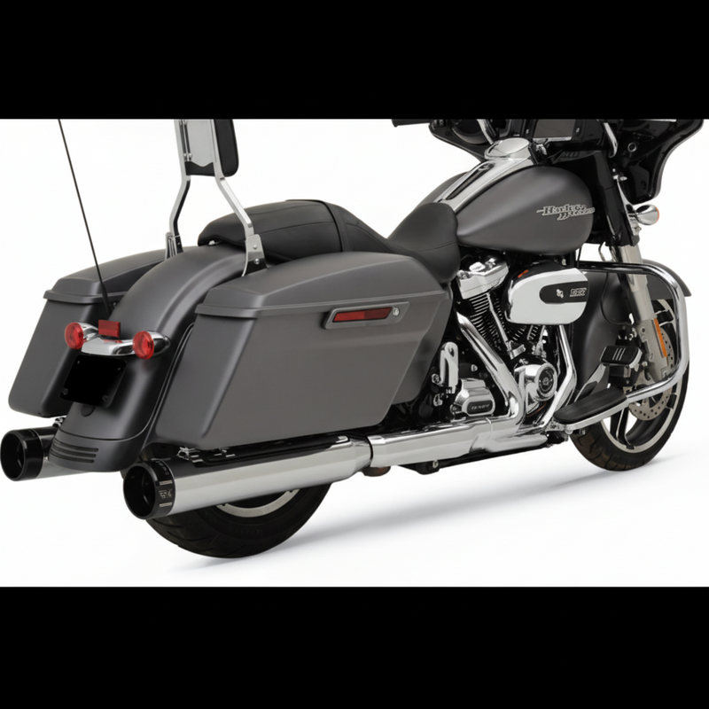KHROME WERKS 4-1/2" HP-Plus® Slip-On Mufflers - Klassic Tip - M8