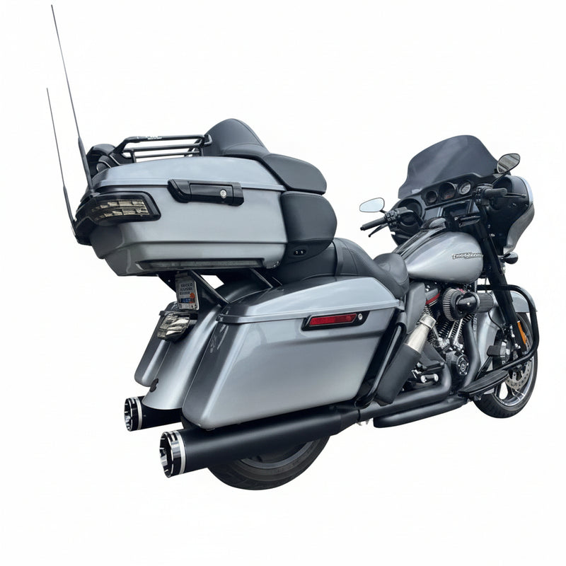 KHROME WERKS 4-1/2" HP-Plus® Slip-On Mufflers - Tracer Tip - M8 Touring