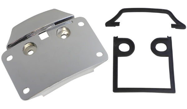 CUSTOM DYNAMICS Low Profile Radius License Plate Mount - CVO - Chrome