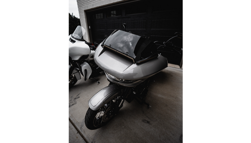 CUSTOM DYNAMICS Windshield Trim - LED - Turn Signal - Black - Smoke Lens