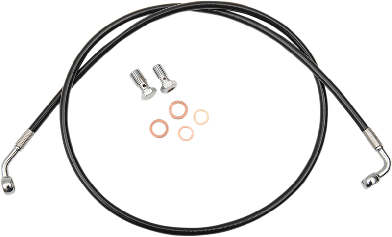 LA CHOPPERS Brake Line - 18" - 20" Ape Hanger Handlebars - Black