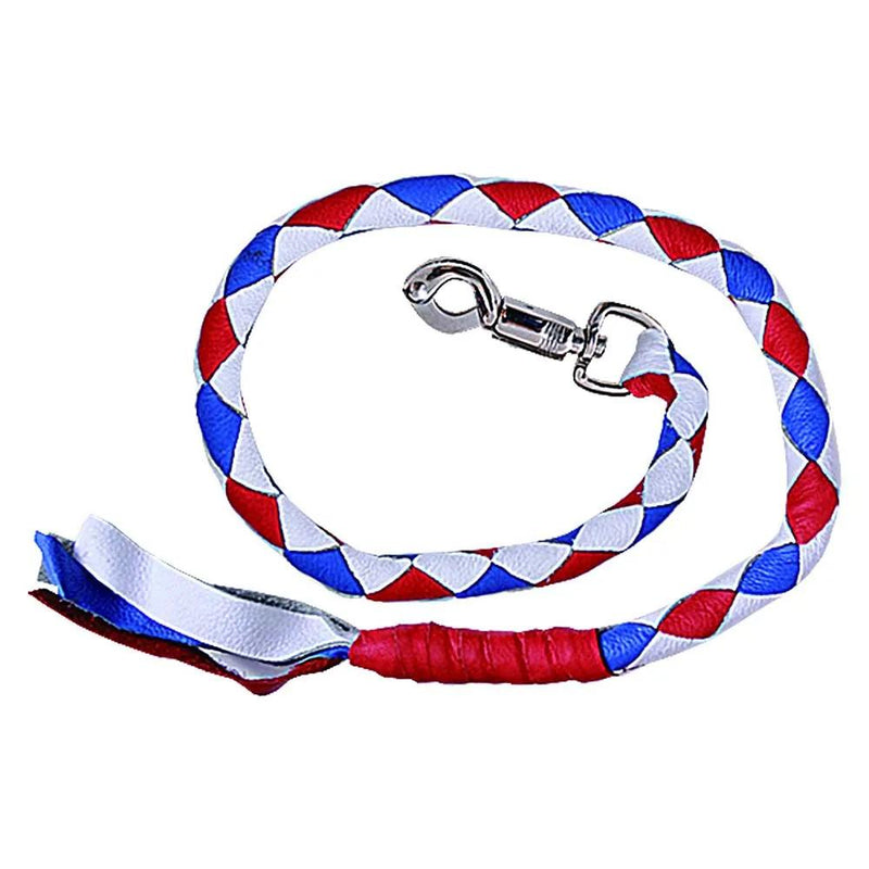 Red White Blue Biker Get Back Whips
