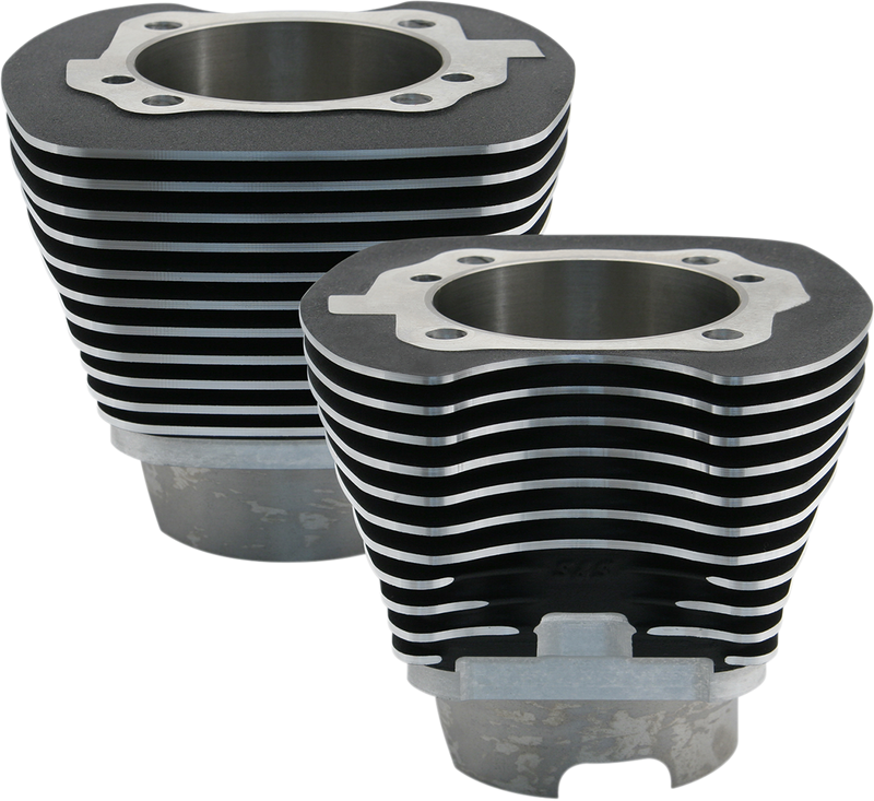 S&S CYCLE Cylinders - 4.125" - Black