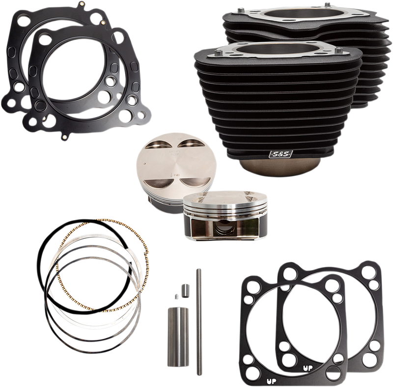 S&S CYCLE 124" Big Bore Cylinder Kit - M8 - Black
