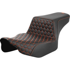 SADDLEMEN Step-Up Seat - Extended Reach - Front Honeycomb -  - Orange
