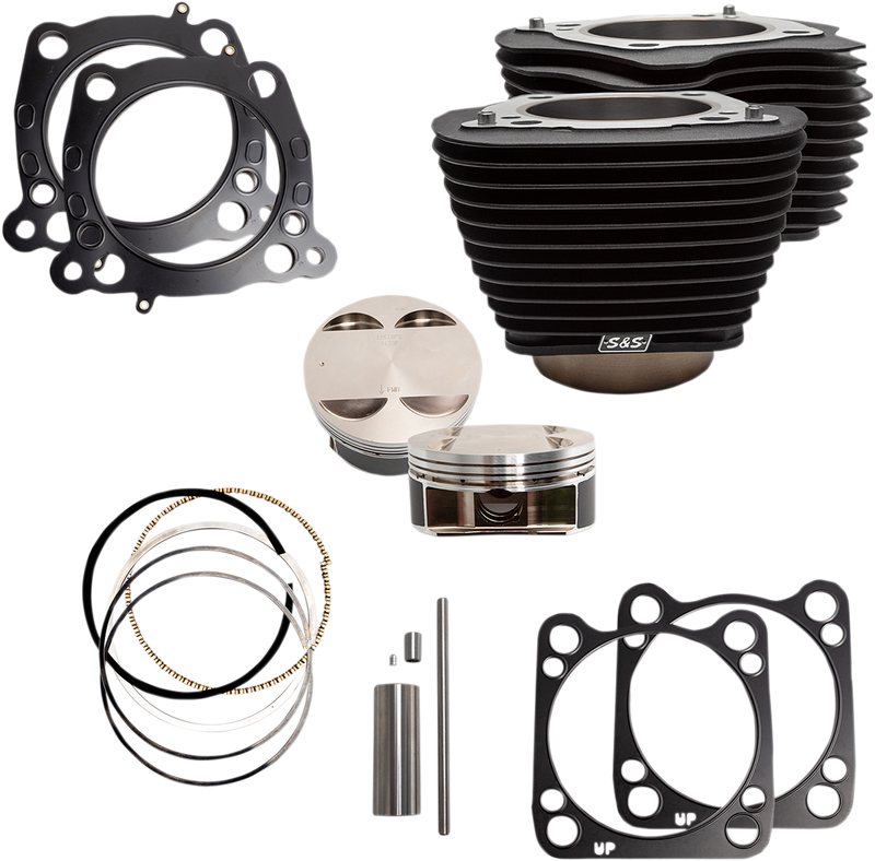 S&S CYCLE 128" Big Bore Cylinder Kit - M8 - Black
