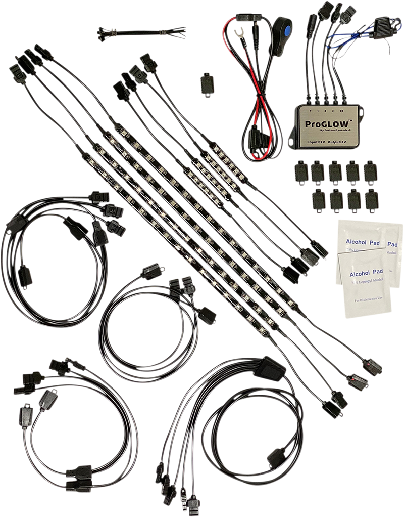CUSTOM DYNAMICS Engine and Ground Effects ProGLOW™ Color Changing LED Accent Light Kit