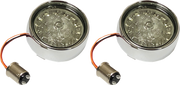 CUSTOM DYNAMICS 1157 Turn Signal Insert - Chrome - Red/Smoke