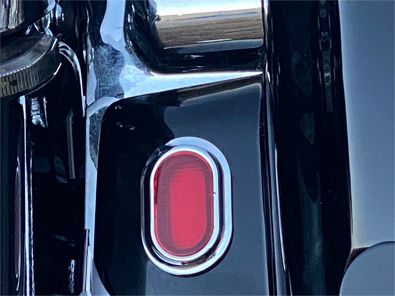 CUSTOM DYNAMICS PLUGZ™ Antenna Grommet Lights - Red Lens - Chrome