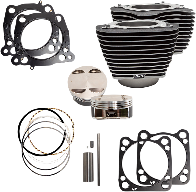 S&S CYCLE 128" Big Bore Cylinder Kit - M8 - Black