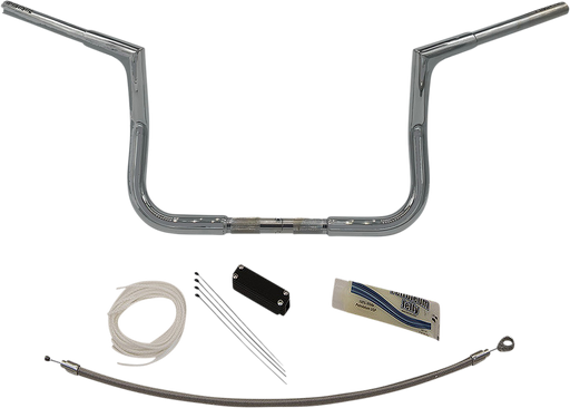 FAT BAGGERS INC. Handlebar Kit - Flat Top - 10" - Chrome 709110