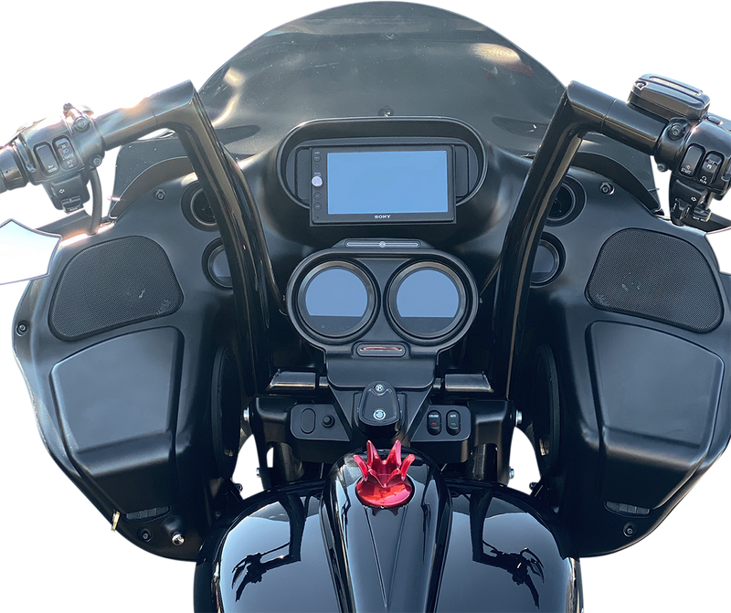 FAT BAGGERS INC. 1-1/2" EZ Install Flat Top Handlebar - 16" - Black 607016-B