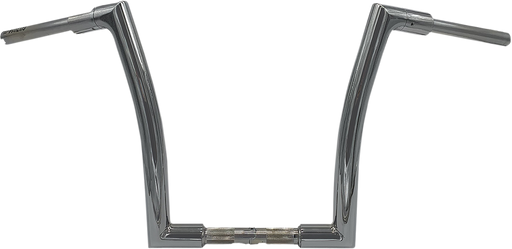 FAT BAGGERS INC. 1-1/2" EZ Install Flat Top Handlebar - 14" - Chrome 607014