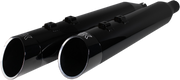 KHROME WERKS 4-1/2" HP-Plus® Slip-On Mufflers - Obsidian Edge 202645