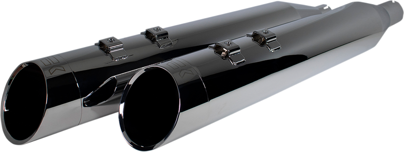 KHROME WERKS 4-1/2" HP-Plus® Slip-On Mufflers - Chrome Edge 202660