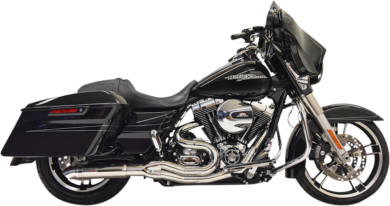 BASSANI XHAUST 2:1 Exhaust - Chrome - 2007-2016 TOURING MODELS