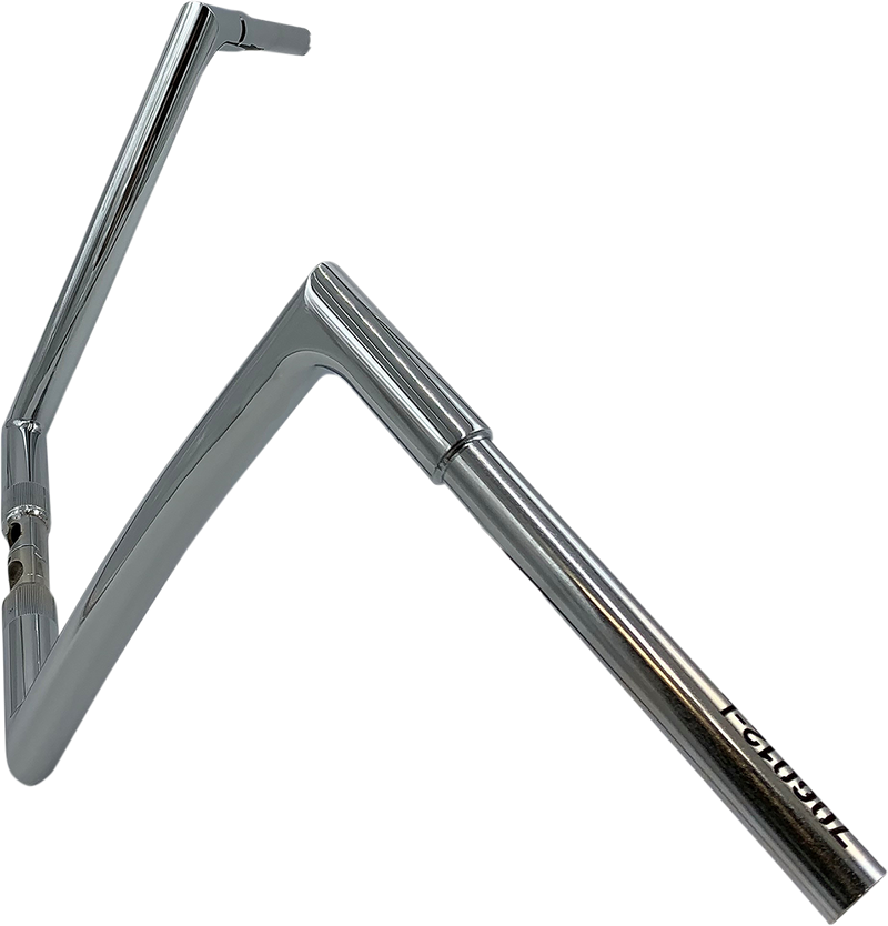 FAT BAGGERS INC. 1-1/4" EZ Install Flat Top Handlebar - 12" - Chrome 706012