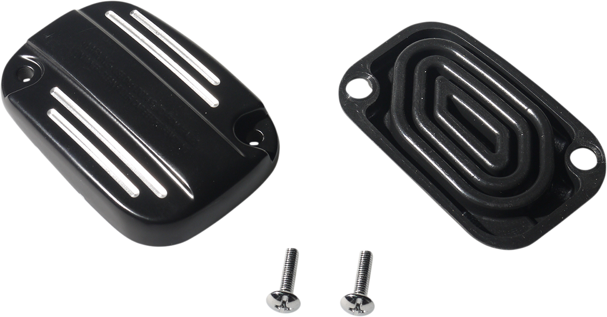 DRAG SPECIALTIES Replacement Replacement Front Brake Master Cylinder Cover Kit - Black Ball Milled