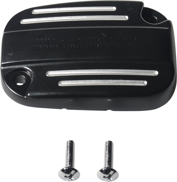 DRAG SPECIALTIES Replacement Replacement Front Brake Master Cylinder Cover Kit - Black Ball Milled