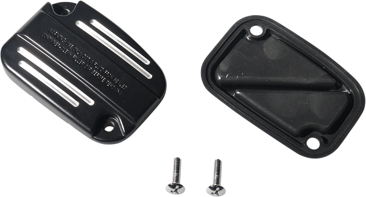 DRAG SPECIALTIES Replacement Clutch Master Cylinder Cover Kit - Black Ball Milled