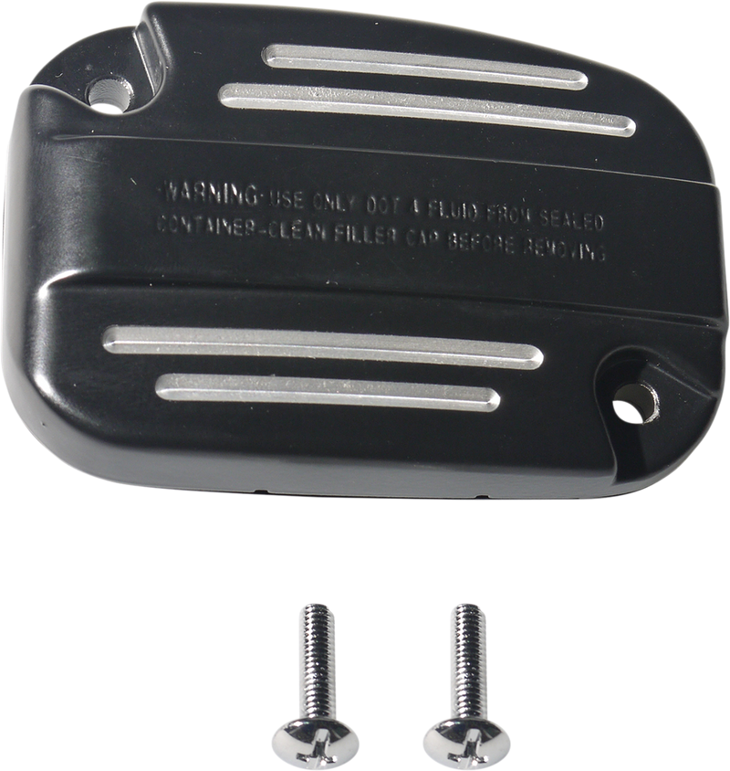 DRAG SPECIALTIES Replacement Clutch Master Cylinder Cover Kit - Black Ball Milled