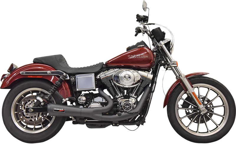 BASSANI XHAUST Ripper 2:1 Exhaust System - Black - 1991-2005 DYNA MODELS