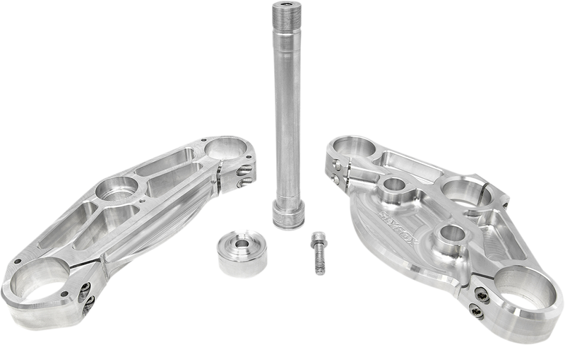 SLYFOX Triple Tree - 49 mm - Raw - Upper/Lower - '99-'13 TOURING