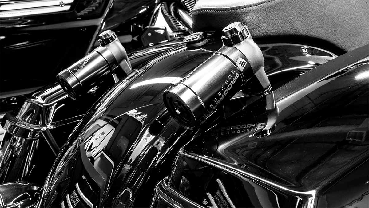 PROGRESSIVE SUSPENSION Shock Reservoir - Top Mount - '14-'24 TOURING