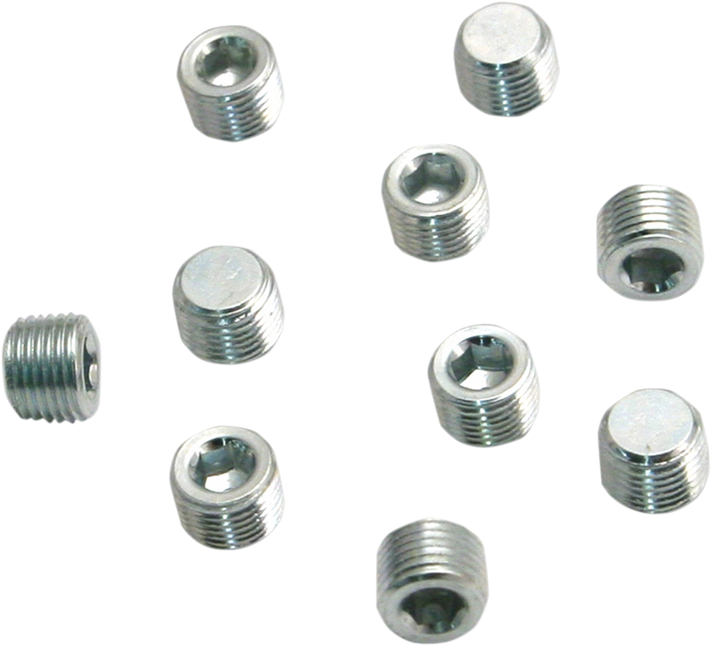 S&S CYCLE Plug - 1/8" NPT - 10 Pack