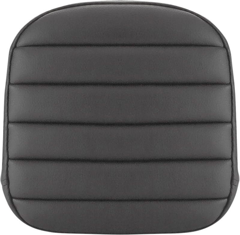 SADDLEMEN Sissy Bar Pad - Tuck-n-Roll - Black - '99-'23 TOURING