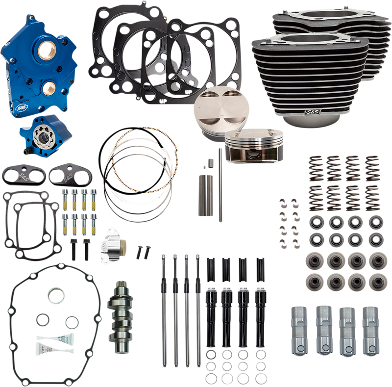 S&S CYCLE 124" Power Package Engine Performance Kit - Chain Drive