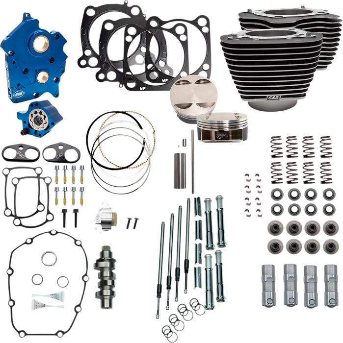 S&S CYCLE 124" Power Package Engine Performance Kit - Chain Drive