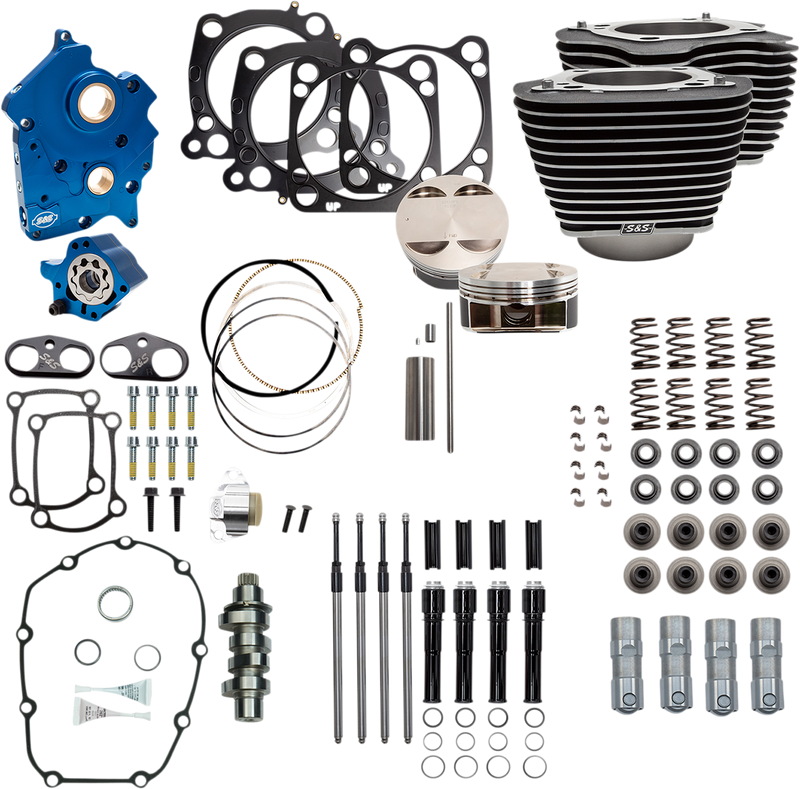 S&S CYCLE 124" Power Package Engine Performance Kit - Chain Drive